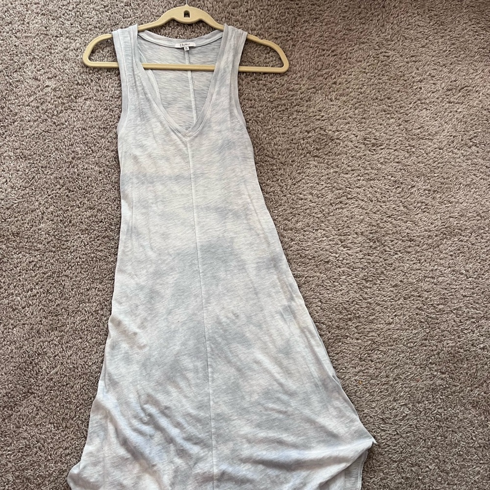 z supply blue tie die flowy dress size xs